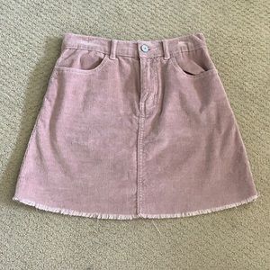 Brandy Melville pink corduroy skirt